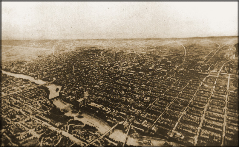 The Bi-City area, 1928