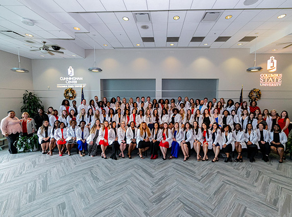 White Coat Ceremony group picture of nursing students