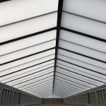 View of the ceiling skylights