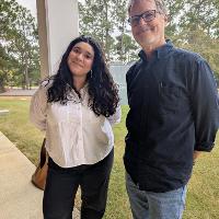 Leslie Sainz and Nick Norwood posing for a photo