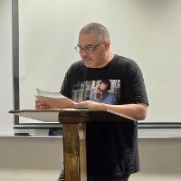 Shane McCrae reading poetry at Georgia Poetry Circuit