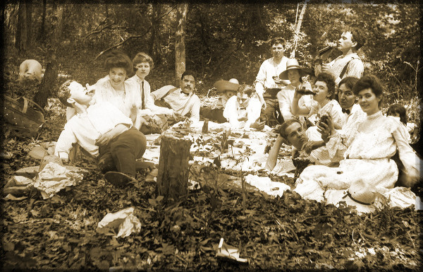 Having a picnic