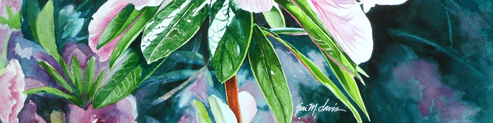 Geri Davis painting of flowers