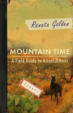 a book cover that says Mountain Time: A Field Guide to Astonishment by Renata Golden