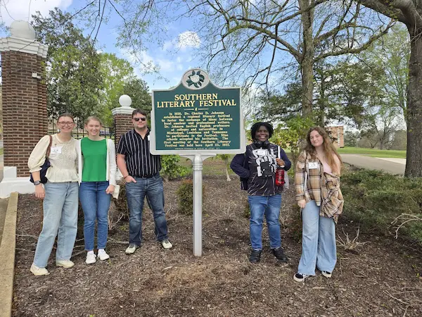 English students at the Southern Literary Festival