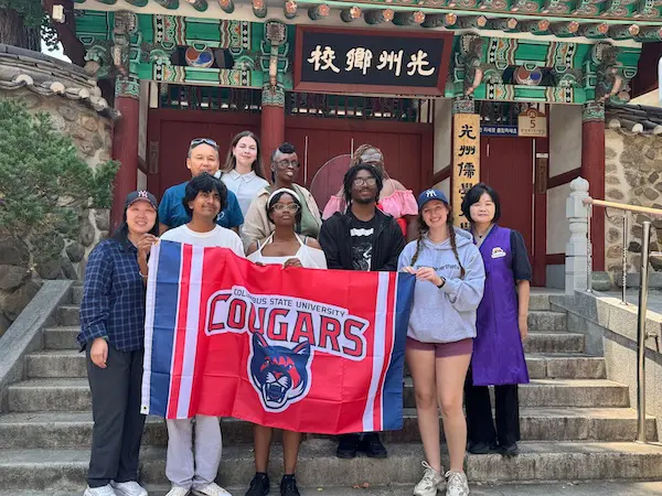 Students on a study abroad in Asia