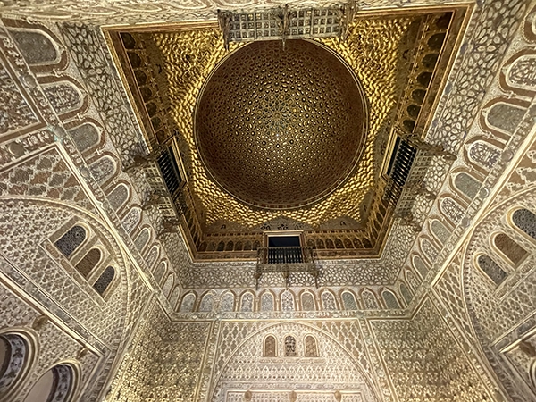 A beautiful photo of the Alcazar Seville Dome.