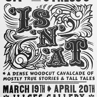 A black and white flyer for a CSU art exhibit 