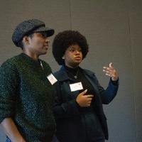 two students discussing something