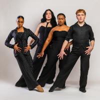 Four ballet students posing