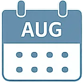 :August Calendar Icon