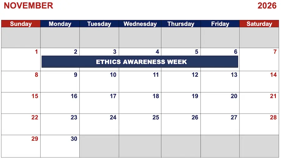 Ethic Awareness Week