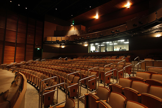 Inside of the theatre complex