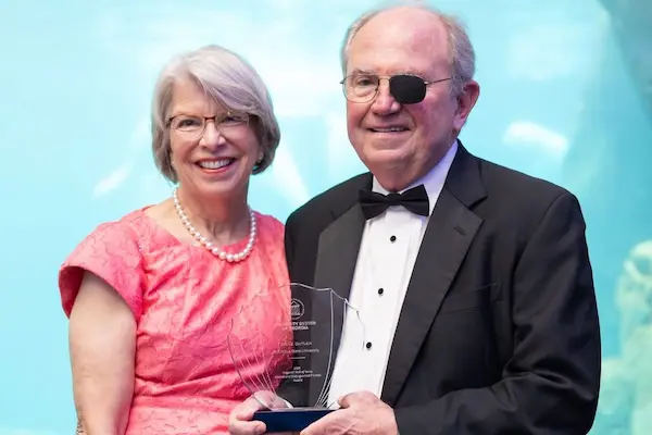 Steve Butler with his wife